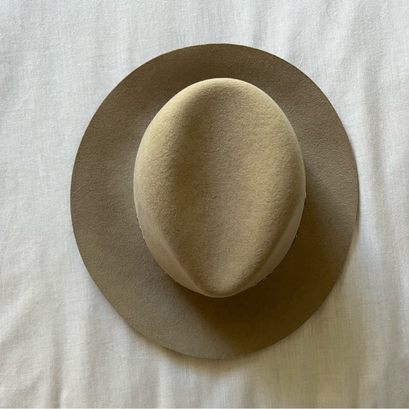 Rag & Bone Floppy Wool Hat with Embellished Leather Trim, M - Picture 3 of 6